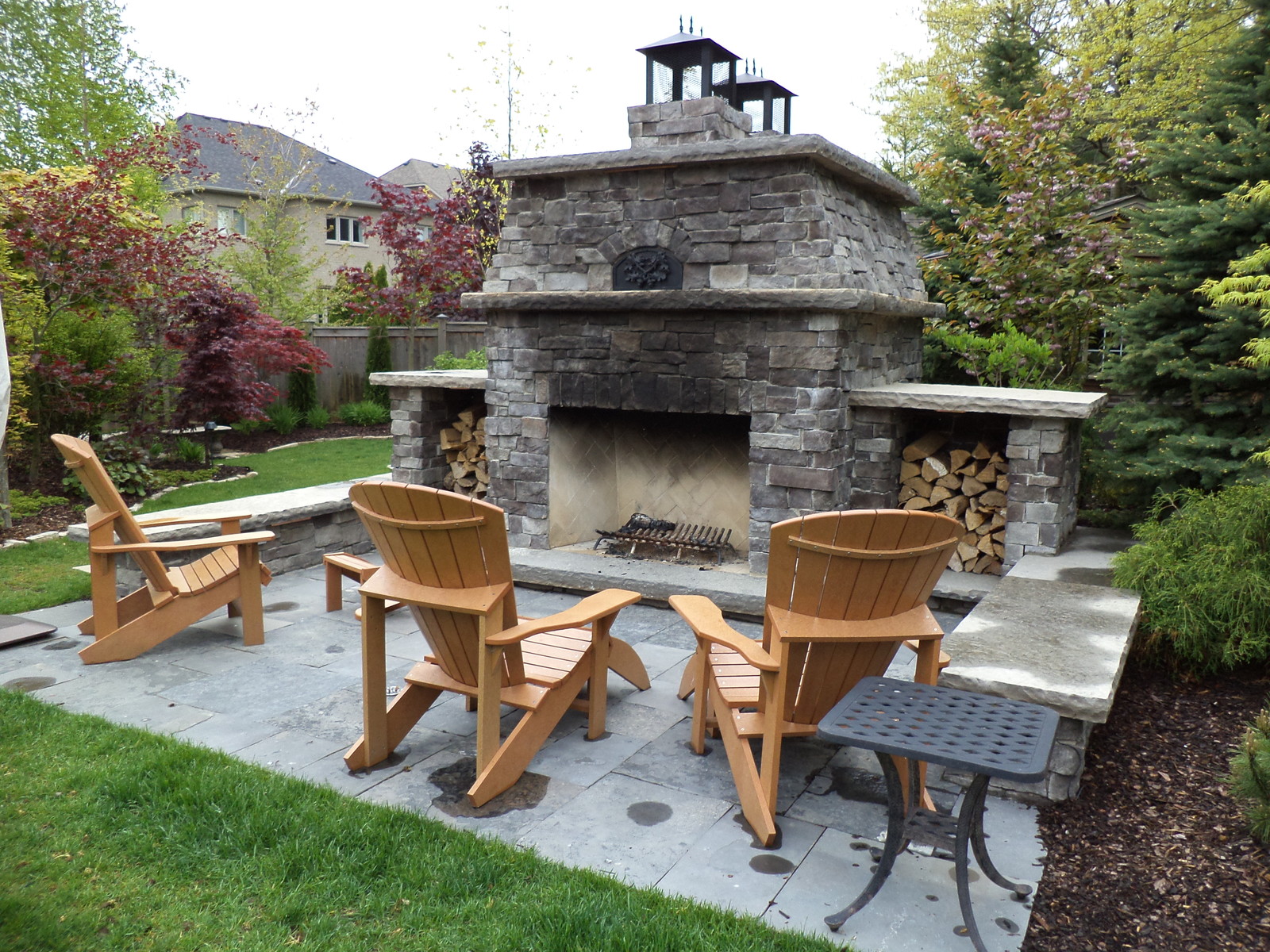 Natural Stone Pizza Oven & Fireplace