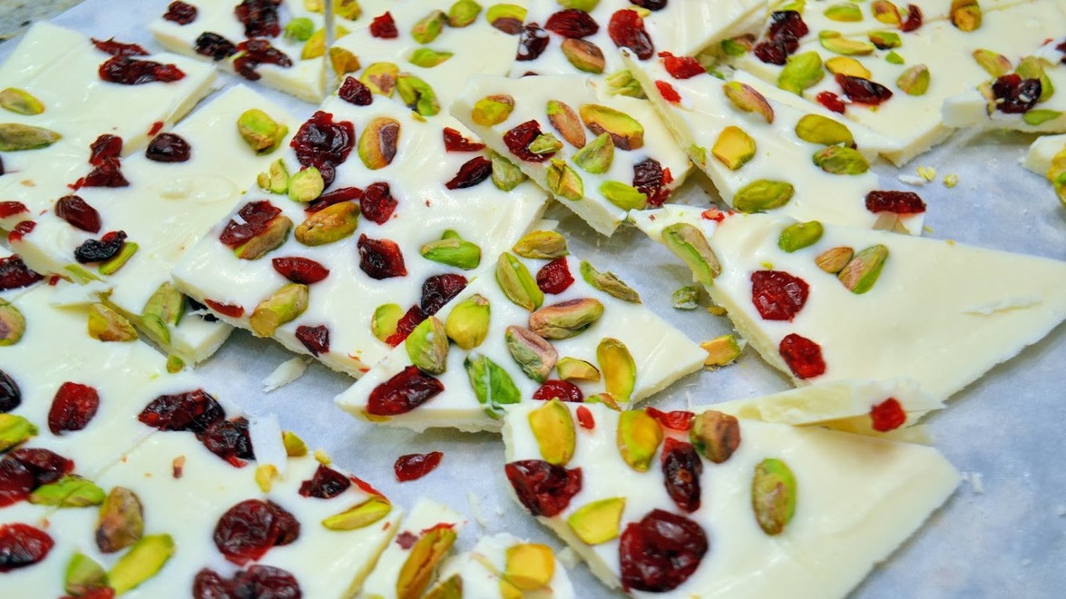 Edible Gifts! White Chocolate Bark