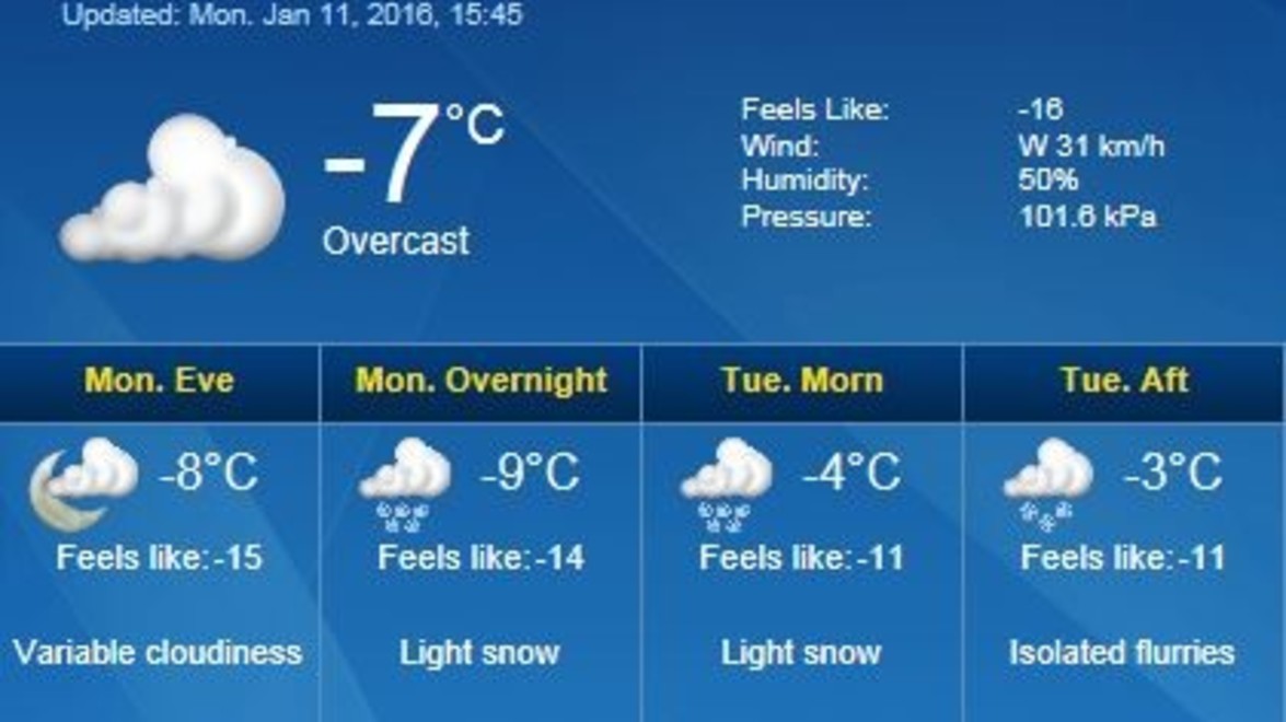 North Pole Clipper System Heading to Southern Ontario