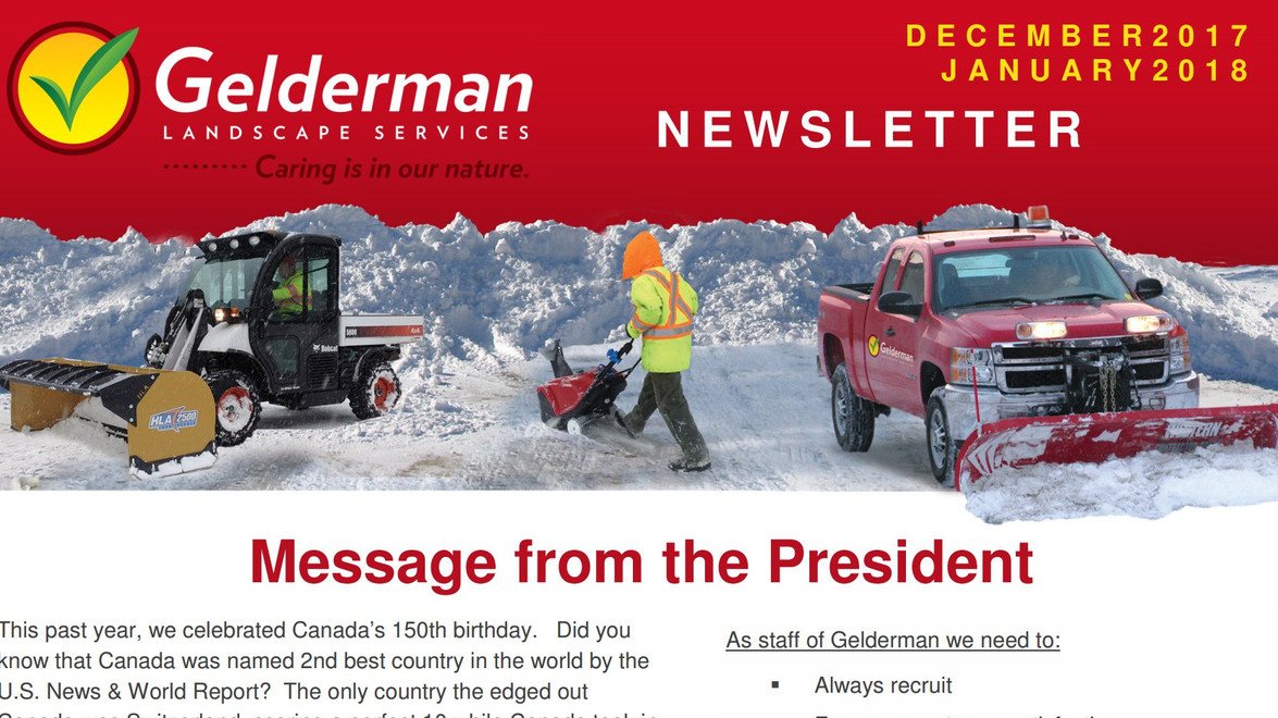Gelderman January-December Newsletter is Available!