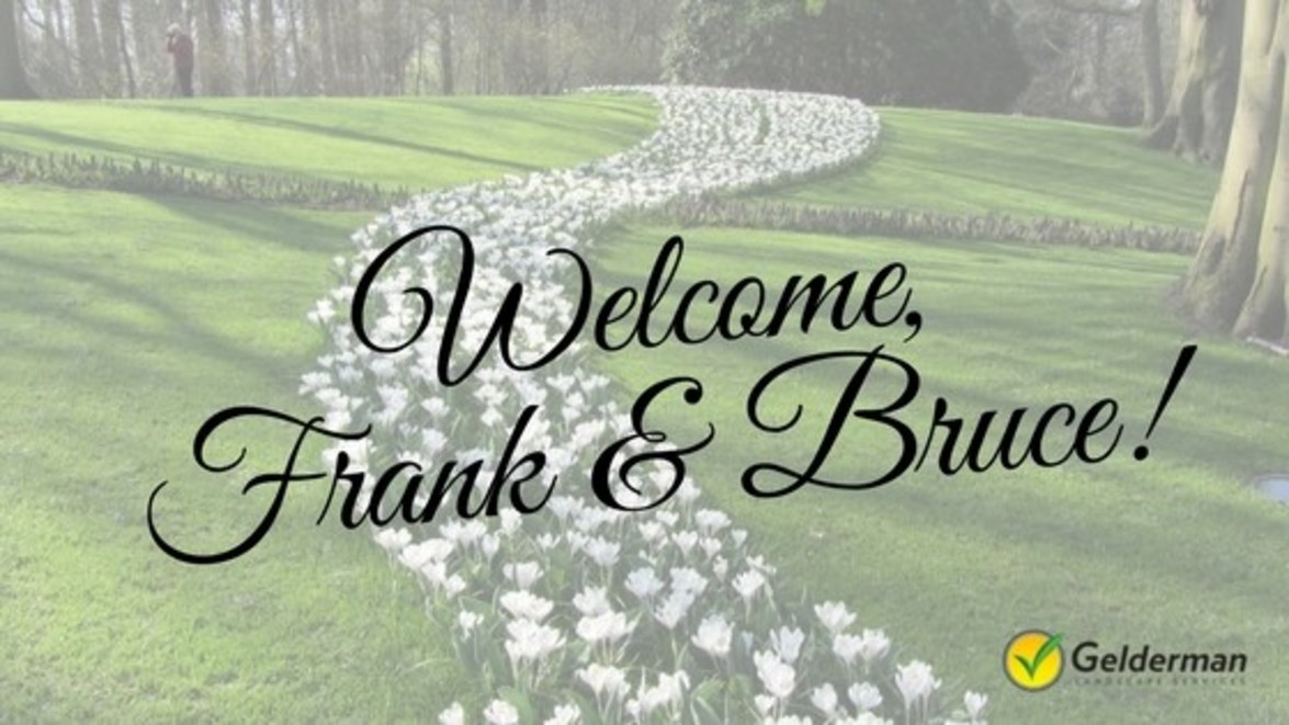 Welcome Frank & Bruce!