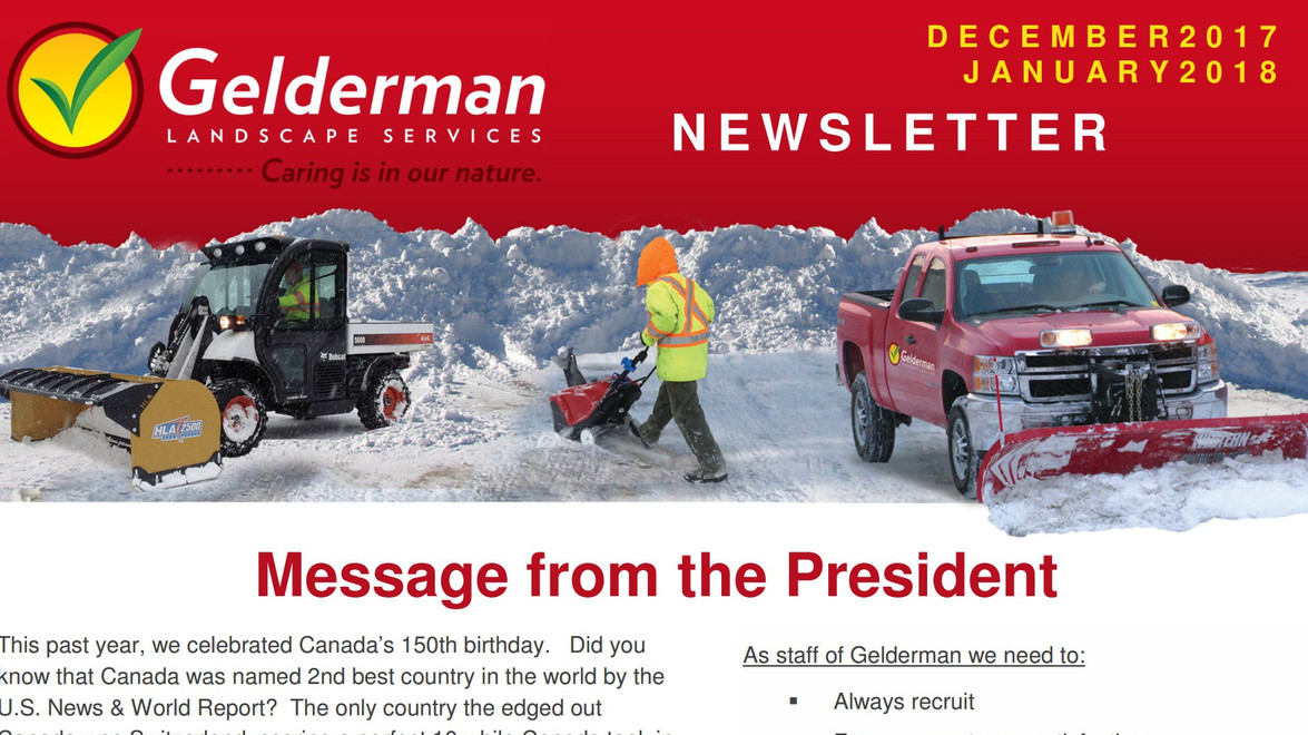 Gelderman February – March Newsletter is Available!